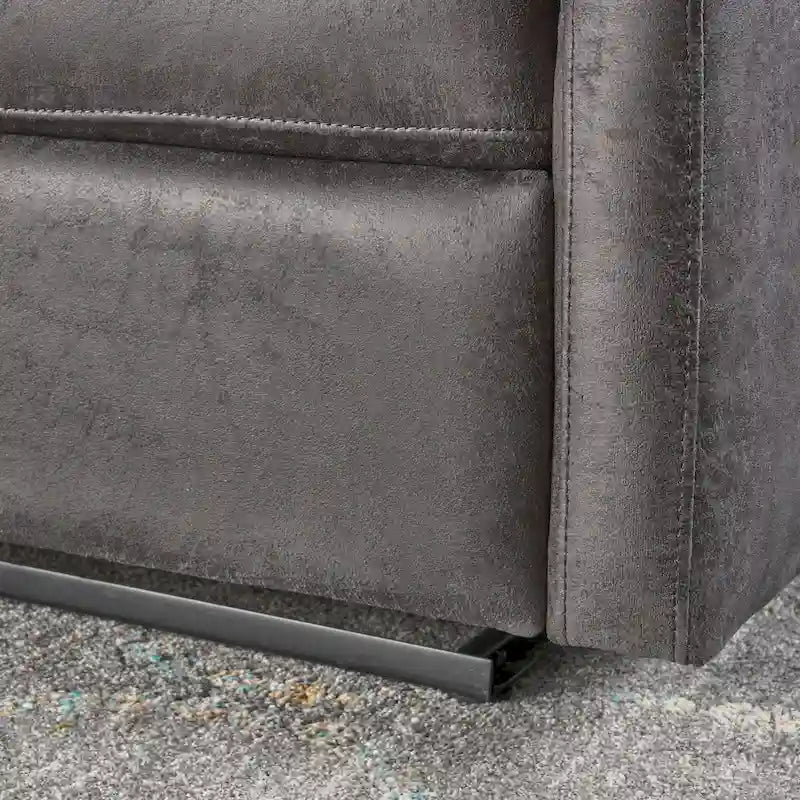 Moderner zeitgenössischer Relaxsessel (Zweisitzer), Loveseat aus Stoff mit weichen Polstern