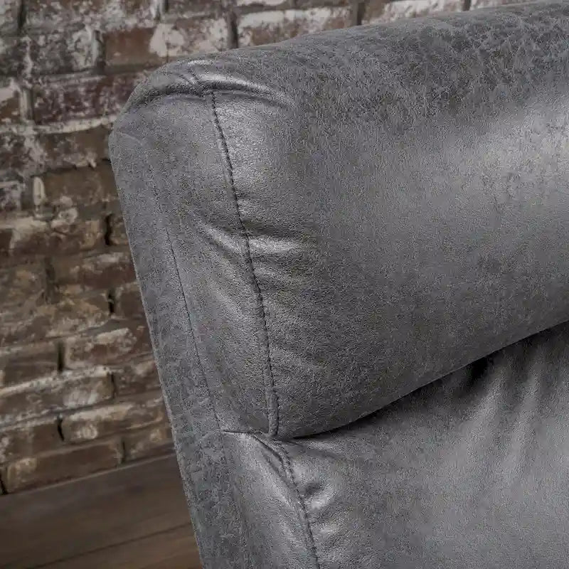 Moderner zeitgenössischer Relaxsessel (Zweisitzer), Loveseat aus Stoff mit weichen Polstern