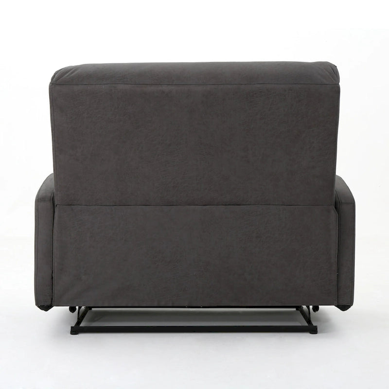 Moderner zeitgenössischer Relaxsessel (Zweisitzer), Loveseat aus Stoff mit weichen Polstern