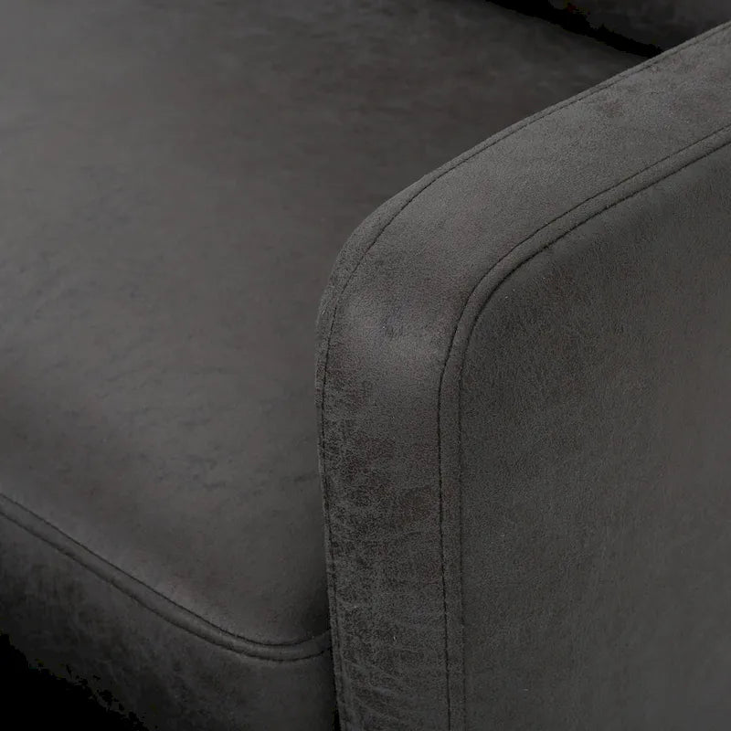 Moderner zeitgenössischer Relaxsessel (Zweisitzer), Loveseat aus Stoff mit weichen Polstern