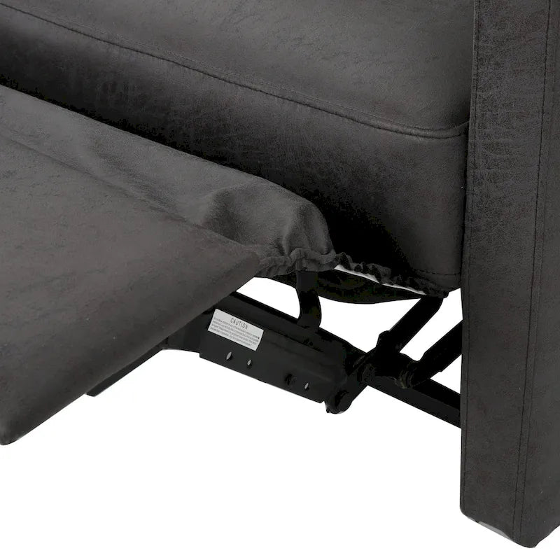 Moderner zeitgenössischer Relaxsessel (Zweisitzer), Loveseat aus Stoff mit weichen Polstern