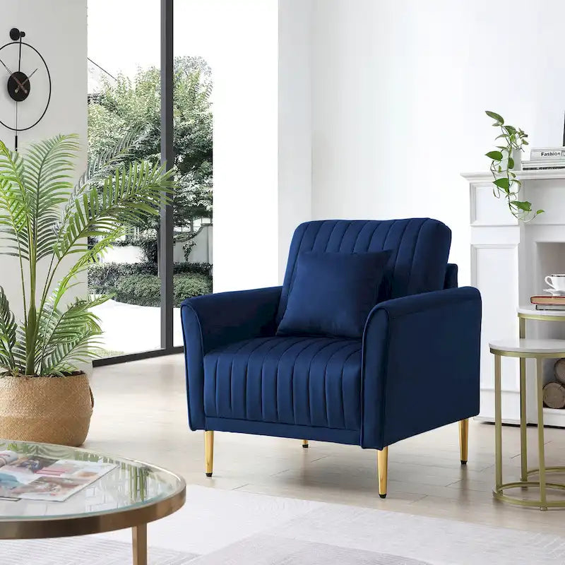 Samt-Sessel für das Wohnzimmer - 2er-Set