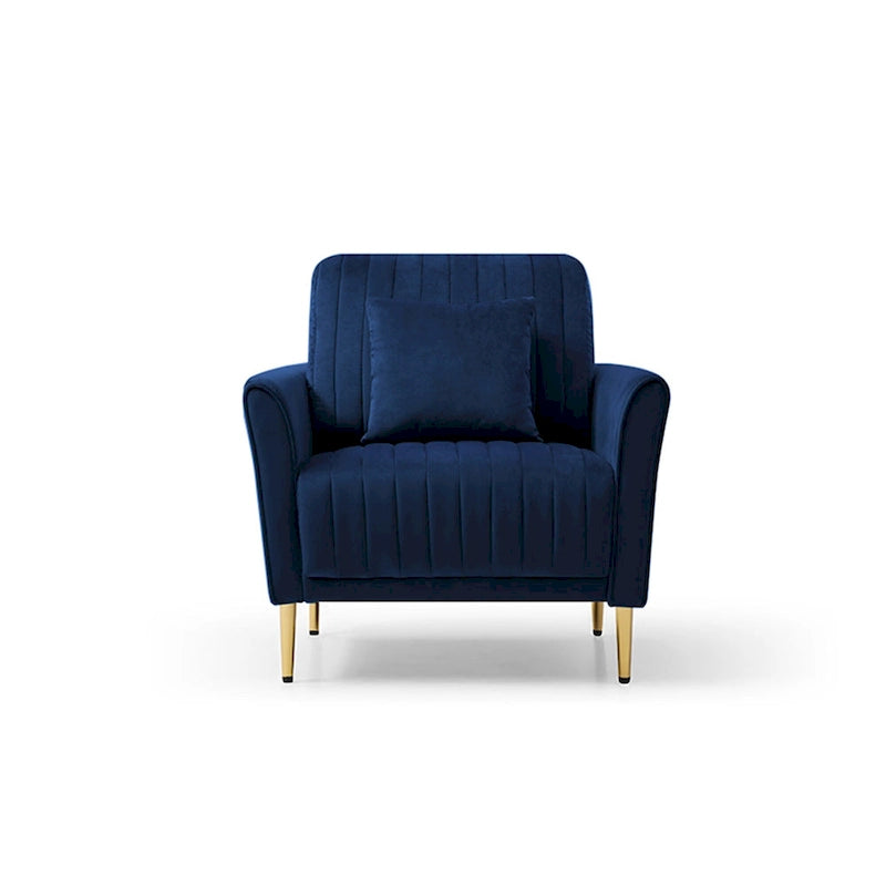 Samt-Sessel für das Wohnzimmer - 2er-Set