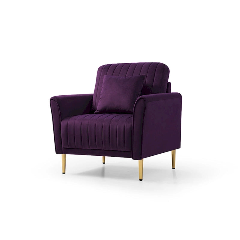 Samt-Sessel für das Wohnzimmer - 2er-Set