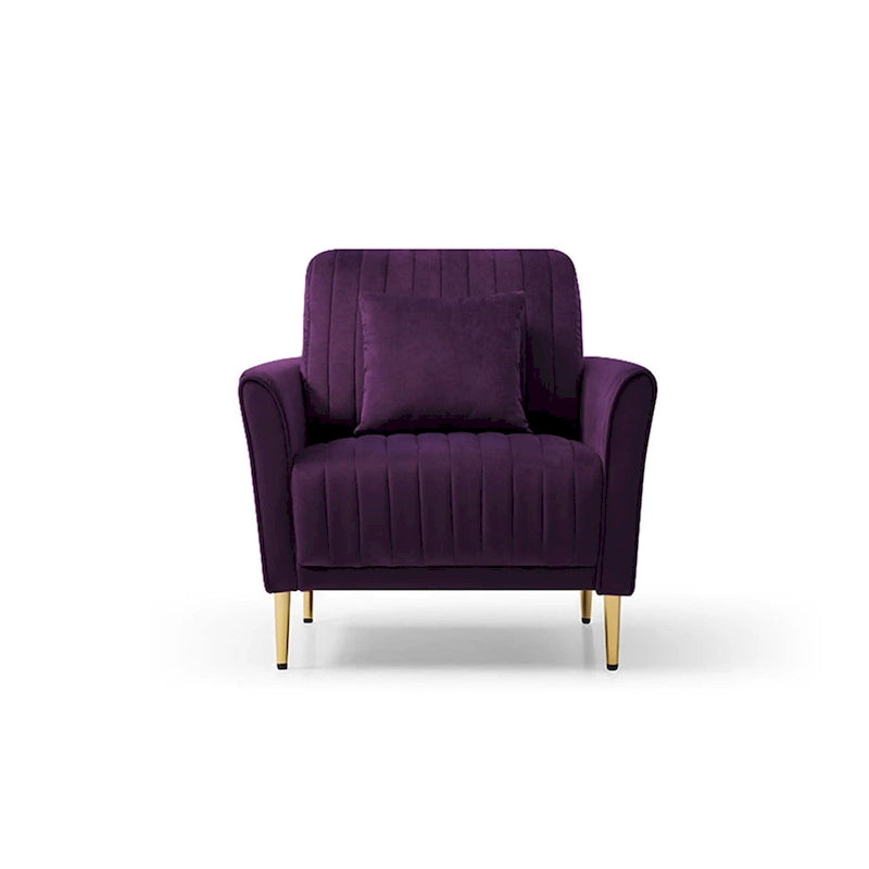 Samt-Sessel für das Wohnzimmer - 2er-Set