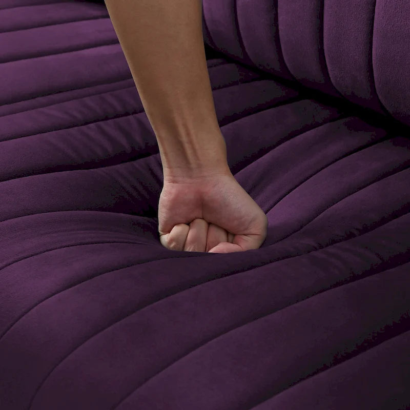 Samt-Sessel für das Wohnzimmer - 2er-Set