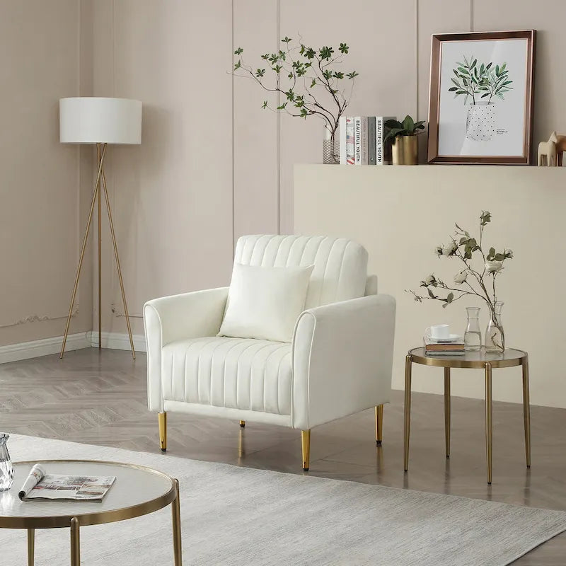 Samt-Sessel für das Wohnzimmer - 2er-Set