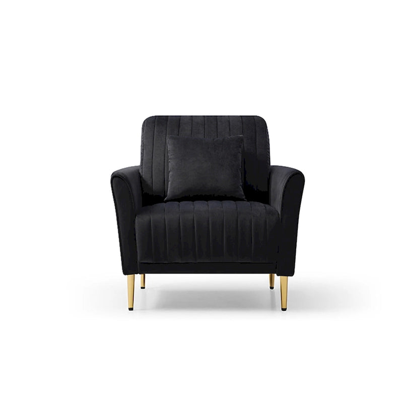 Samt-Sessel für das Wohnzimmer - 2er-Set