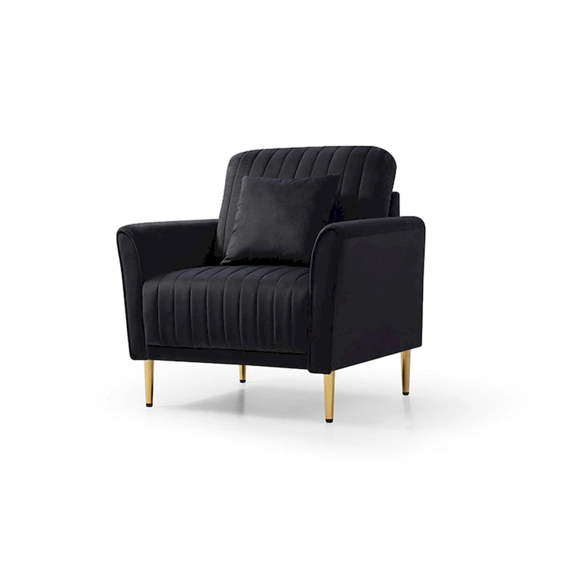 Samt-Sessel für das Wohnzimmer - 2er-Set