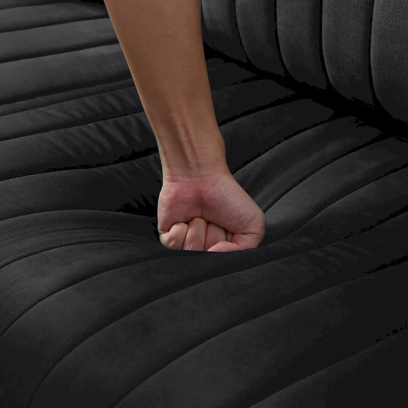 Samt-Sessel für das Wohnzimmer - 2er-Set