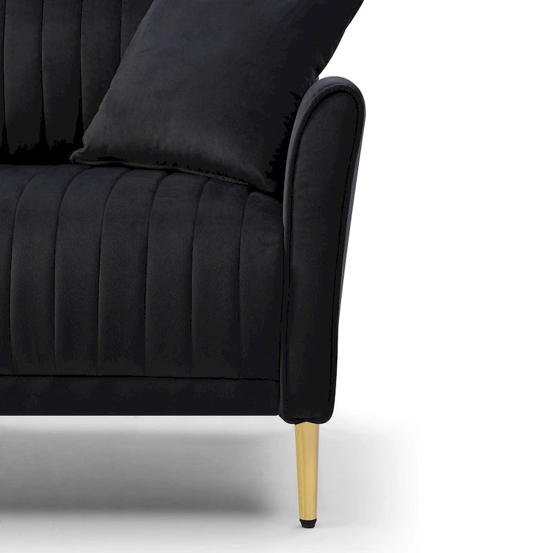 Samt-Sessel für das Wohnzimmer - 2er-Set
