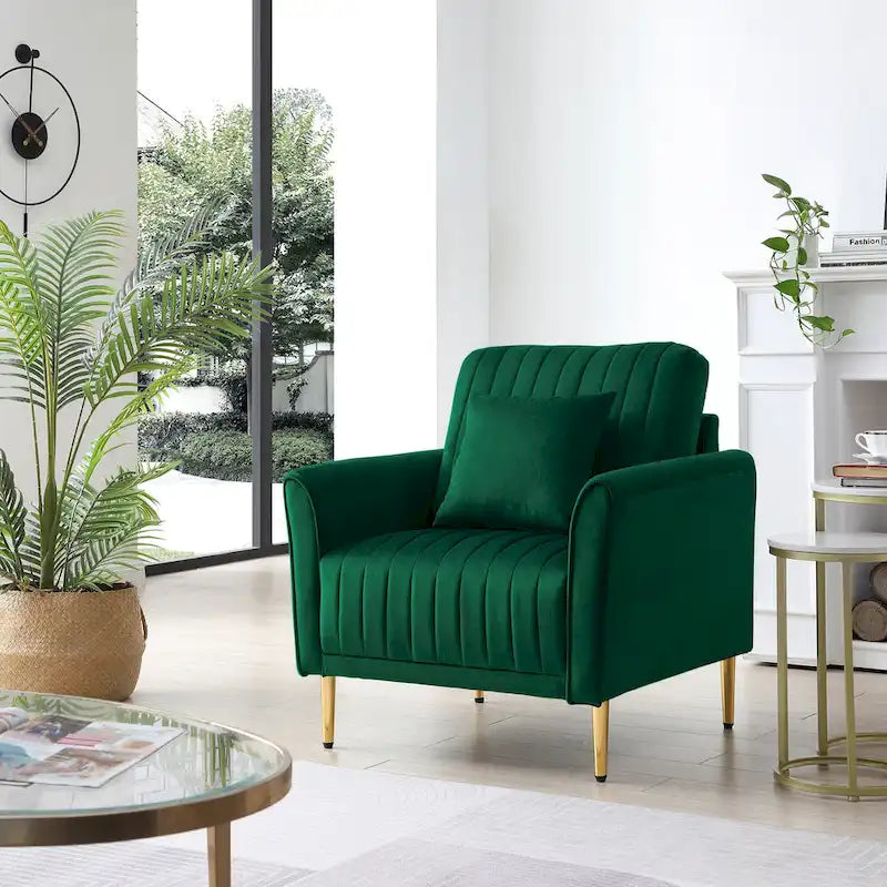 Samt-Sessel für das Wohnzimmer - 2er-Set