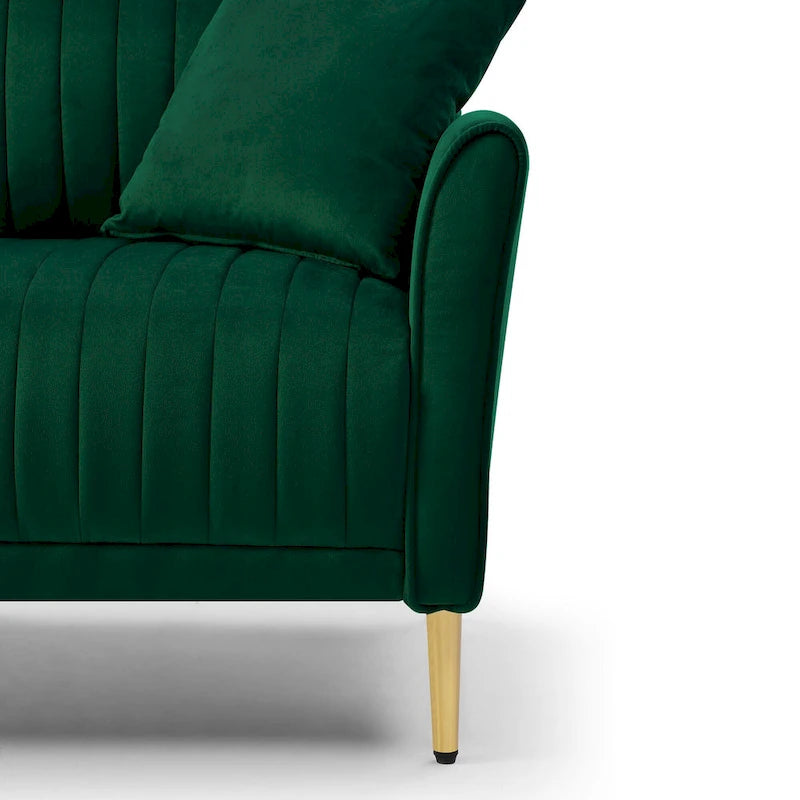 Samt-Sessel für das Wohnzimmer - 2er-Set
