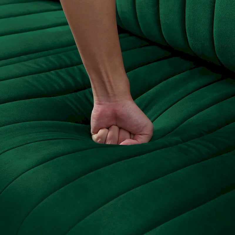 Samt-Sessel für das Wohnzimmer - 2er-Set