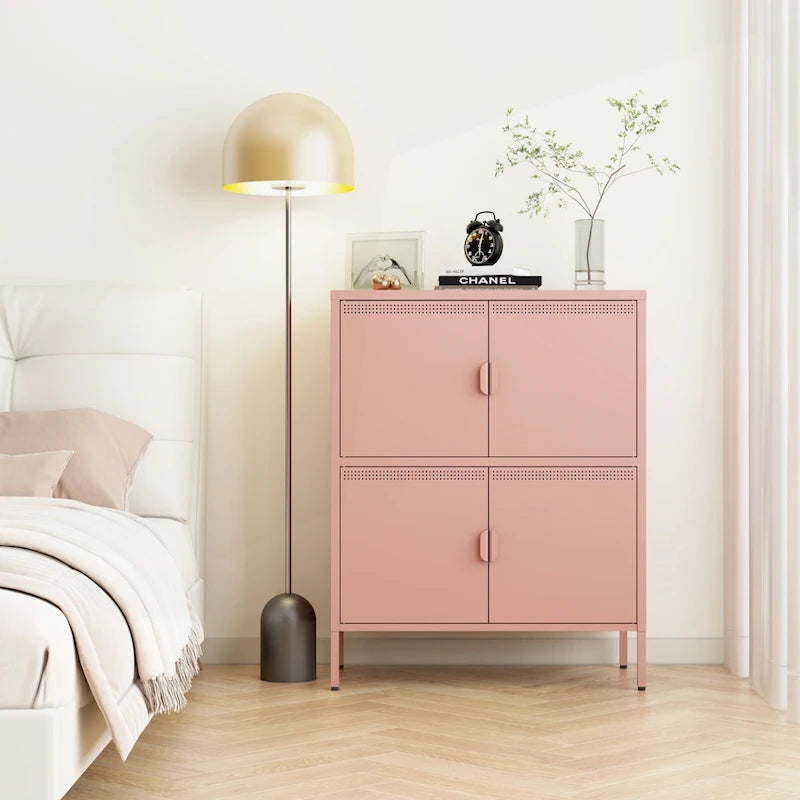Casier de rangement polyvalent en métal pour la maison et le bureau, répondant à divers besoins de rangement