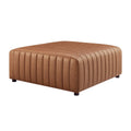 Quadratischer Couchtisch/Hocker aus Kunstleder