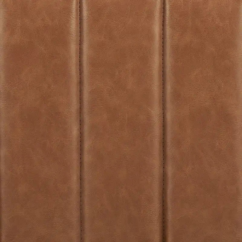 Quadratischer Couchtisch/Hocker aus Kunstleder