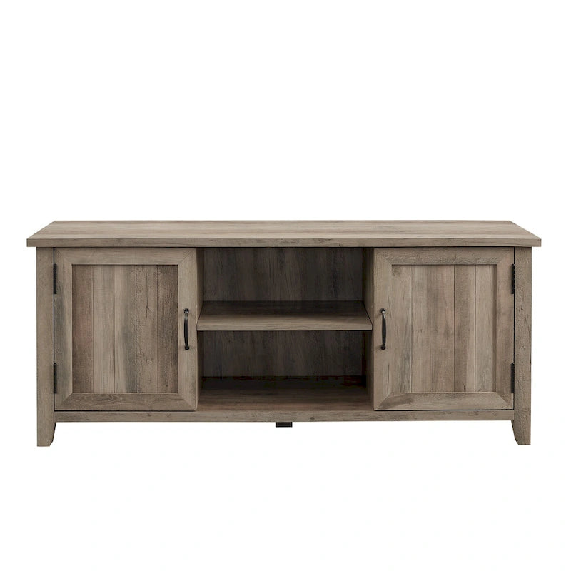 58-inch TV stand with grooved doors