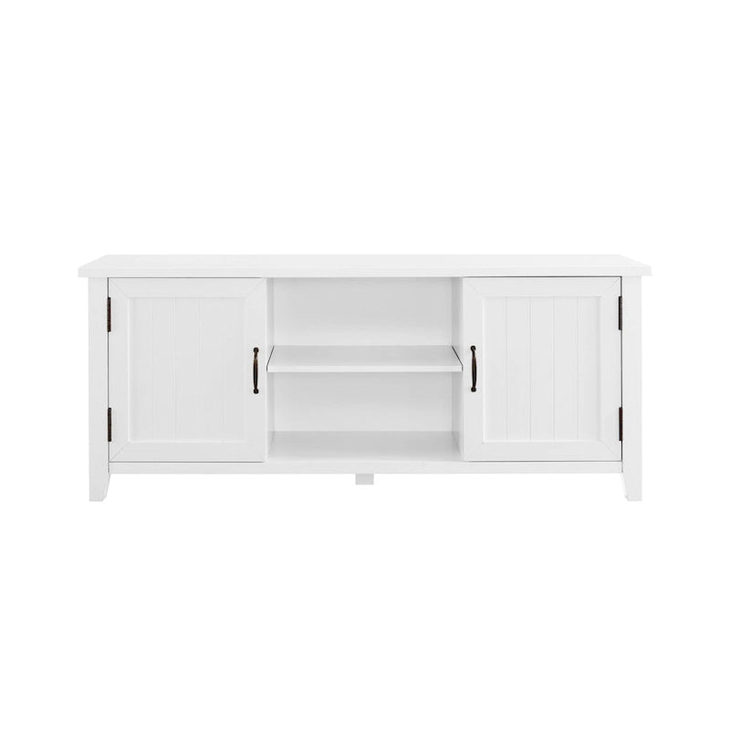 58-inch TV stand with grooved doors