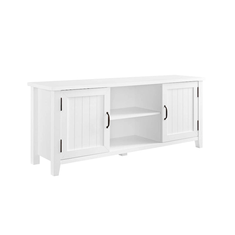 58-inch TV stand with grooved doors
