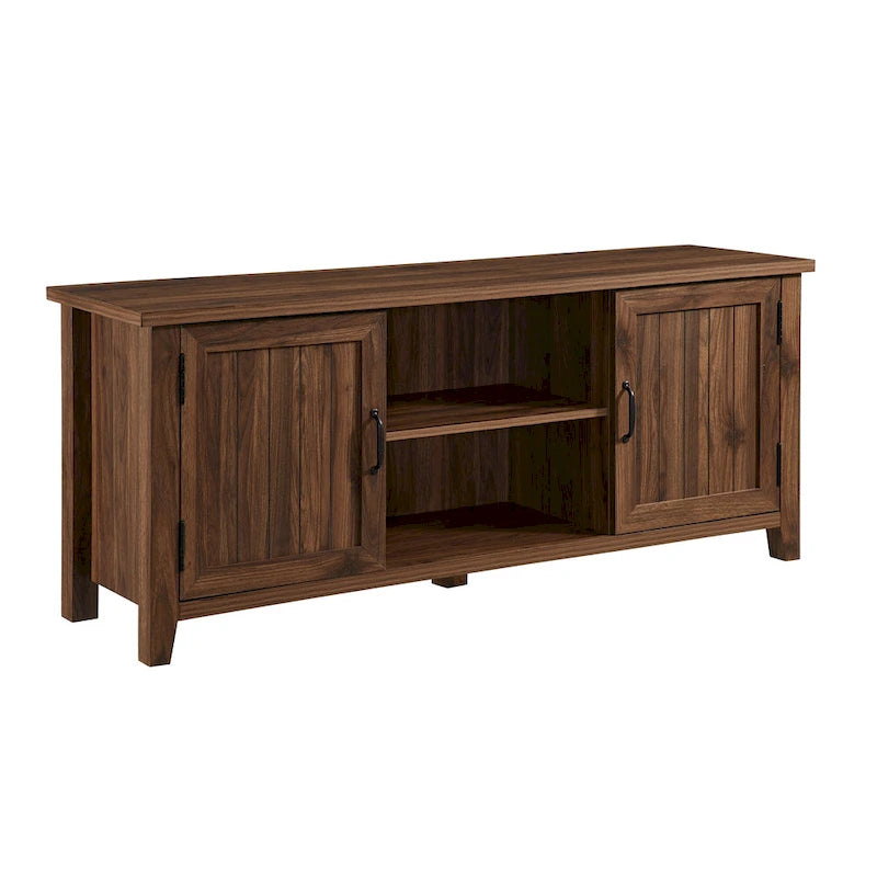 58-inch TV stand with grooved doors
