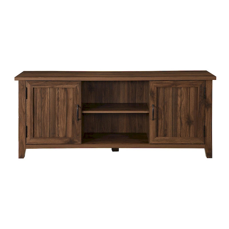 58-inch TV stand with grooved doors