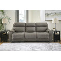 Signature Design by Ashley Starbot Gray 3-Piece Power Reclining Sofa - 101W x 42D x 42H