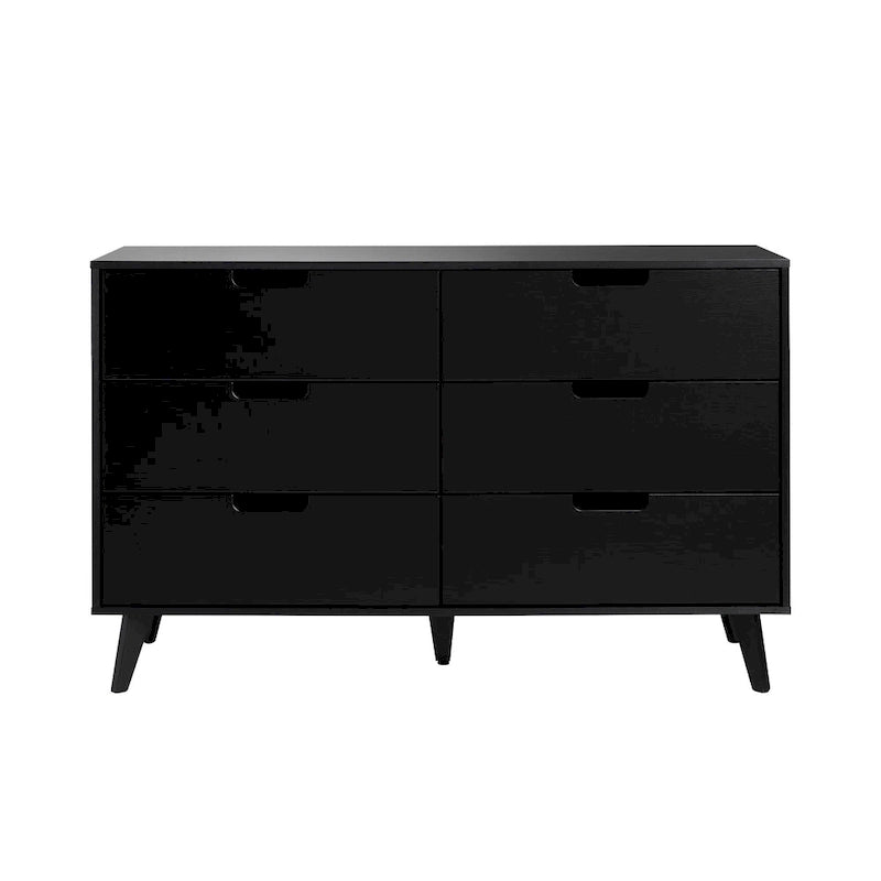 6 Drawer Dresser with Cut Out Handles