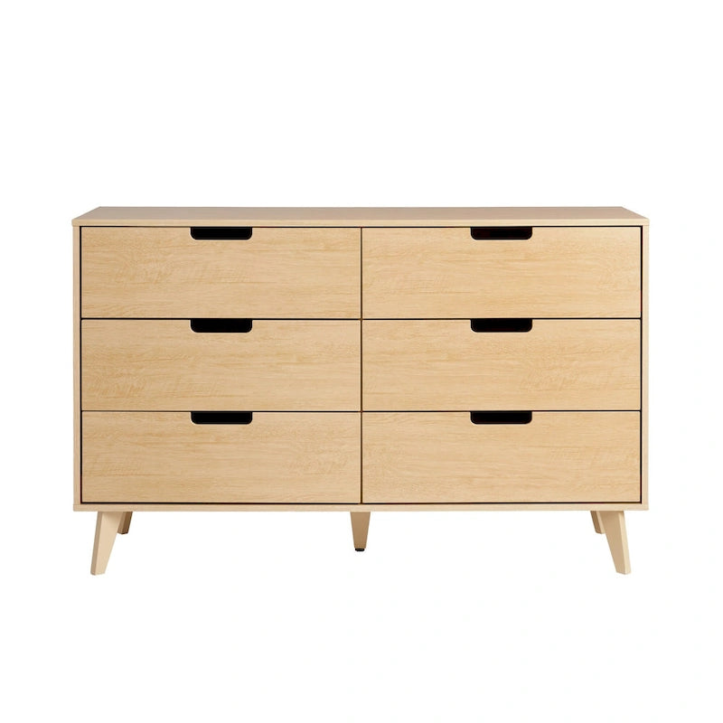 6 Drawer Dresser with Cut Out Handles