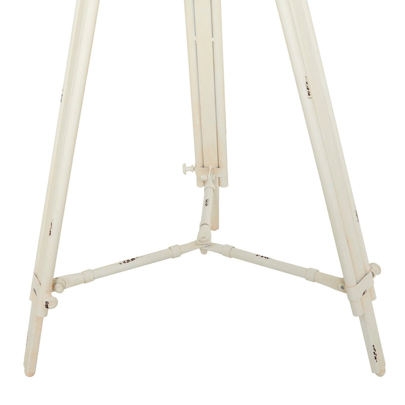 Table d'appoint en métal avec horloge et plateau en verre transparent (blanc ou noir)