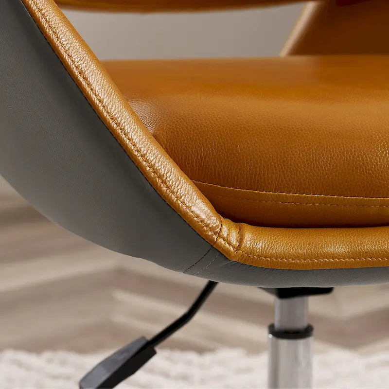 Moderner, drehbarer und höhenverstellbarer Akzent-Armlehnsessel für das Homeoffice