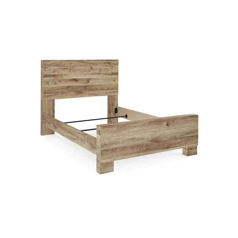 Panelbett in Hellbraun