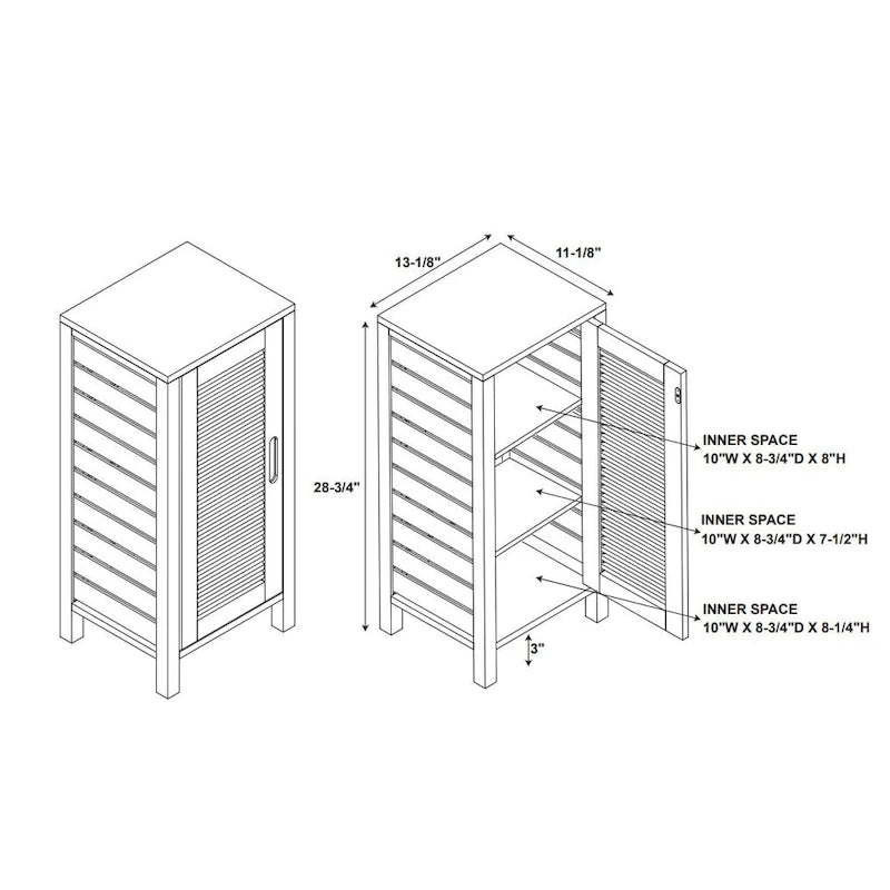 Bamboo Floor Cabinet