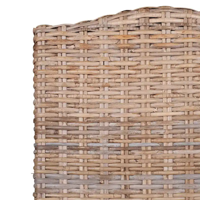 Chaises de salle à manger rembourrées en rotin naturel - lot de 2