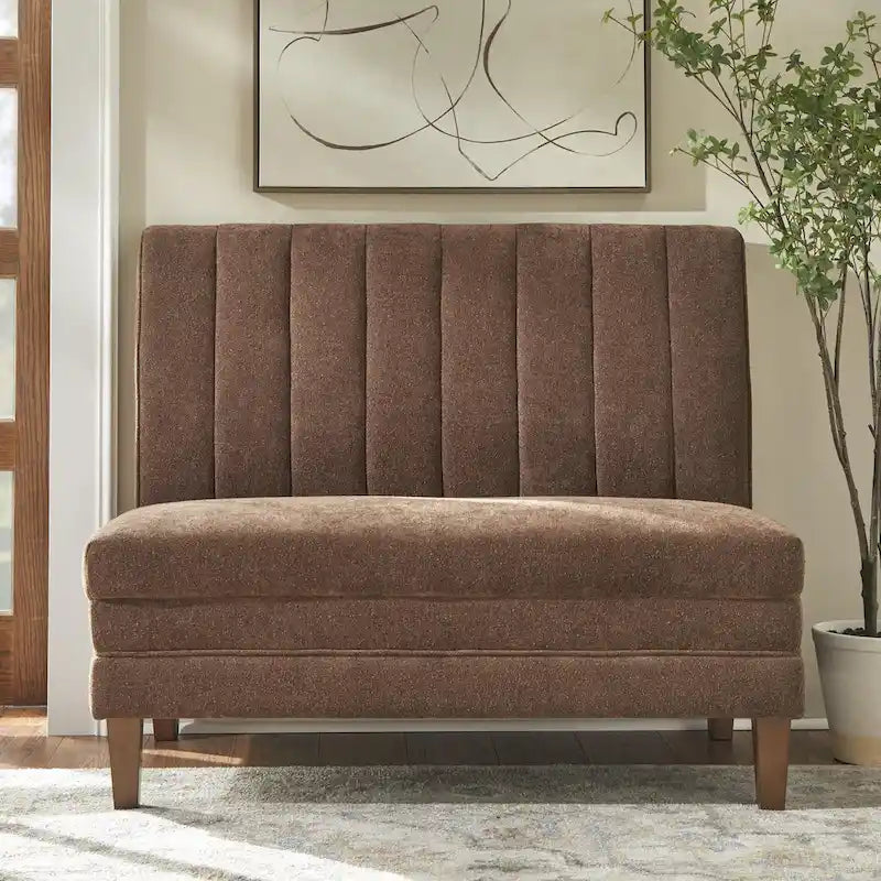 Lifestorey Kerrington Channel Back Upholstered Bench