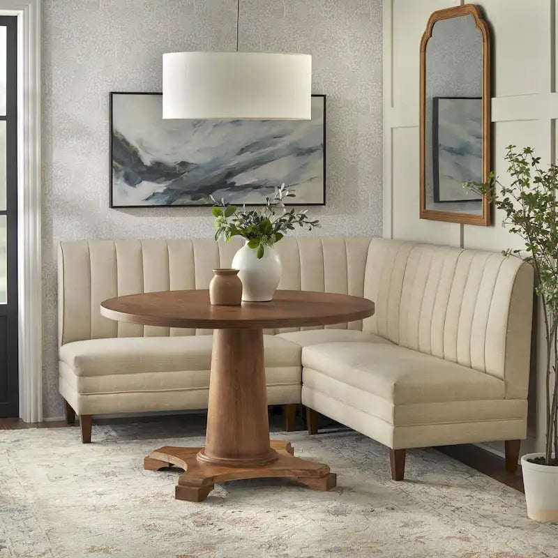 Channel Back Upholstered Bench