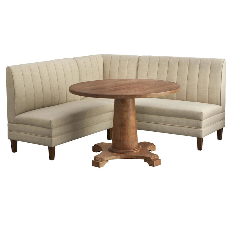 Channel Back Upholstered Bench