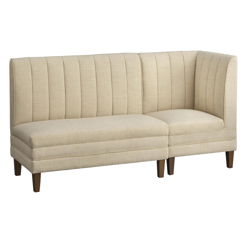 Channel Back Upholstered Bench