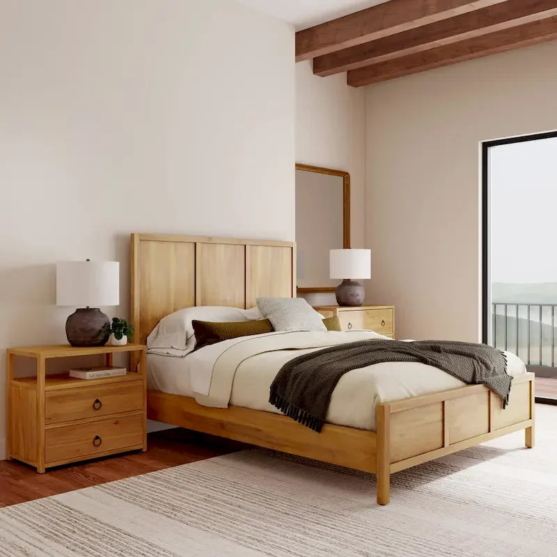Lark Queen Size Panel Bed