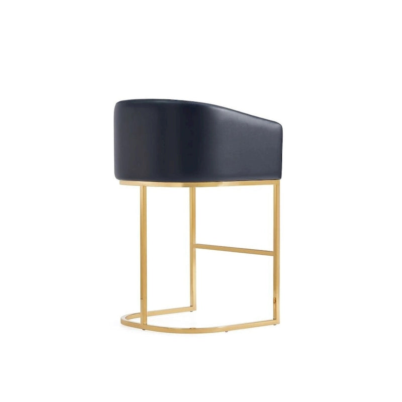 Barhocker im Mid-Century-Modern-Stil mit Kunstlederbezug