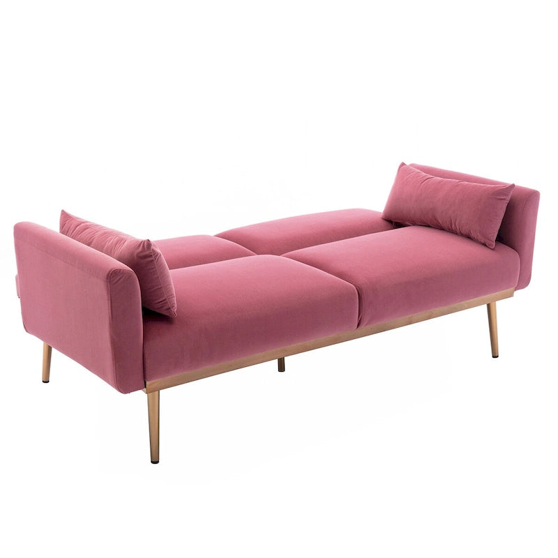 Schlafsofa mit Biscuit-Steppung und Matratze