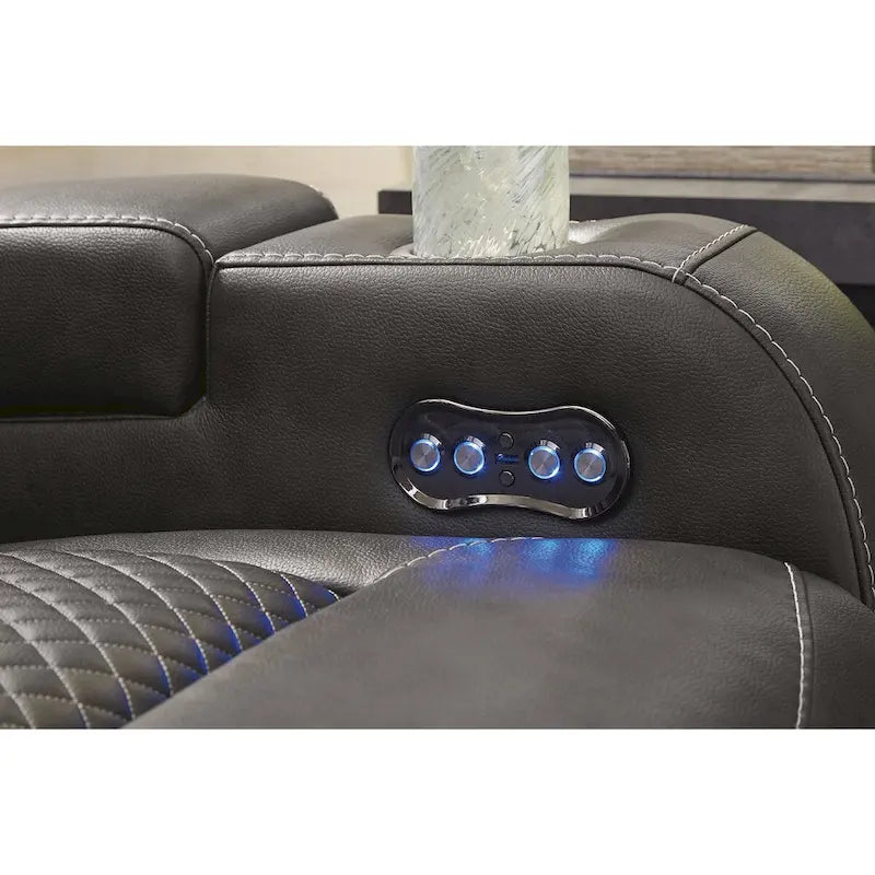 Elektrischer Doppel-Liegesessel (mit Mittelkonsole) — 74" W x 43" D x 43" H