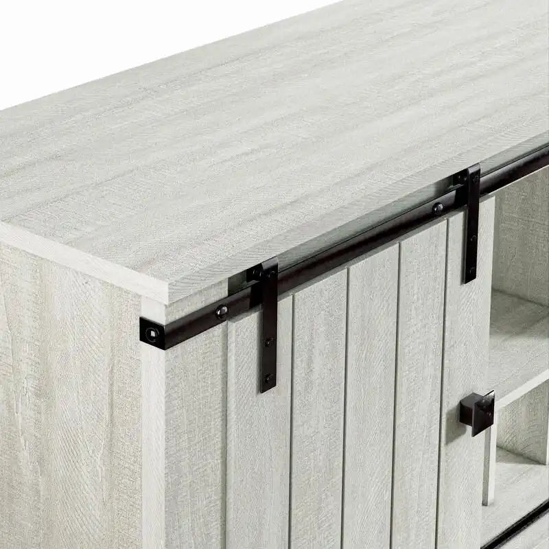 132,1 cm Weinschrank mit Scheunentor und verstellbaren Ablagen - 52 W x 38 D x 15.5 H
