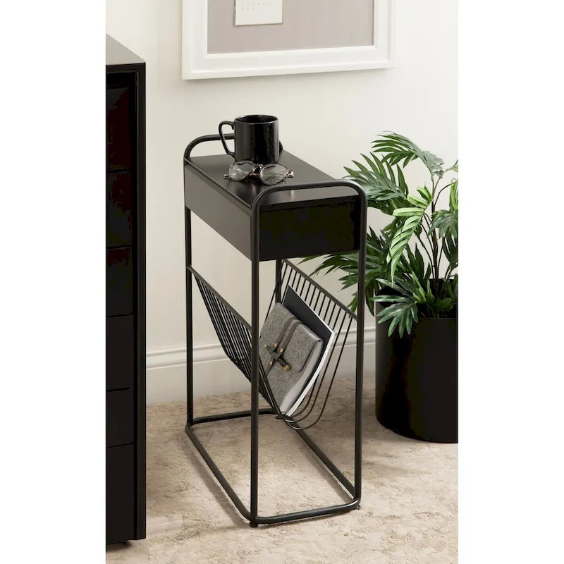 Narrow Side Table - 19x9x26