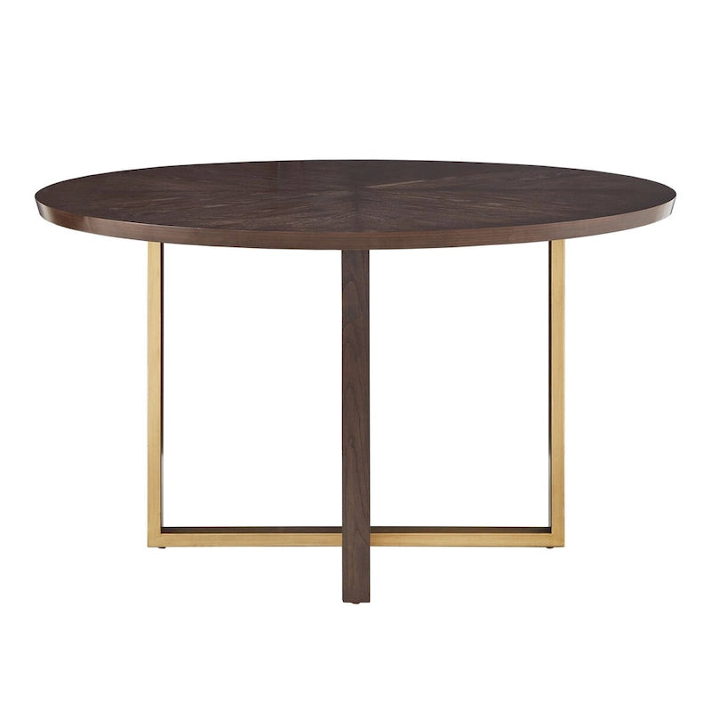 Espresso-Colored 54-Inch Round Dining Table — 54-Inch Round Dining Table