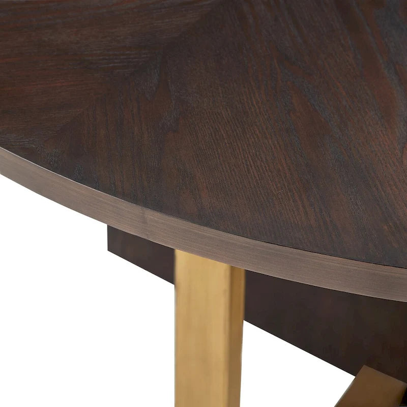 Espresso-Colored 54-Inch Round Dining Table — 54-Inch Round Dining Table