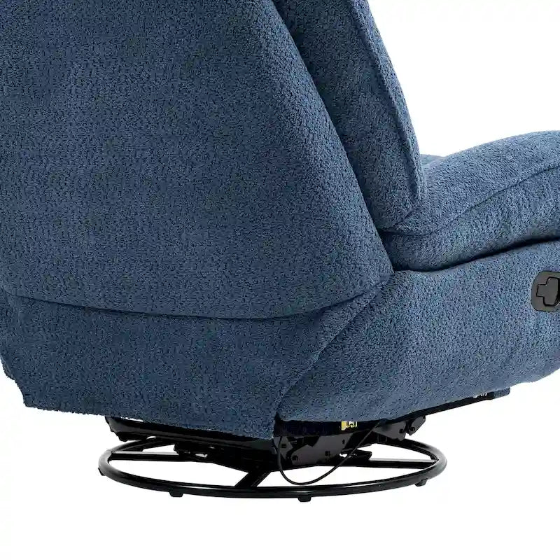 Moderner Chenille-Relaxsessel mit 360-Grad-Drehfunktion, Set aus 1