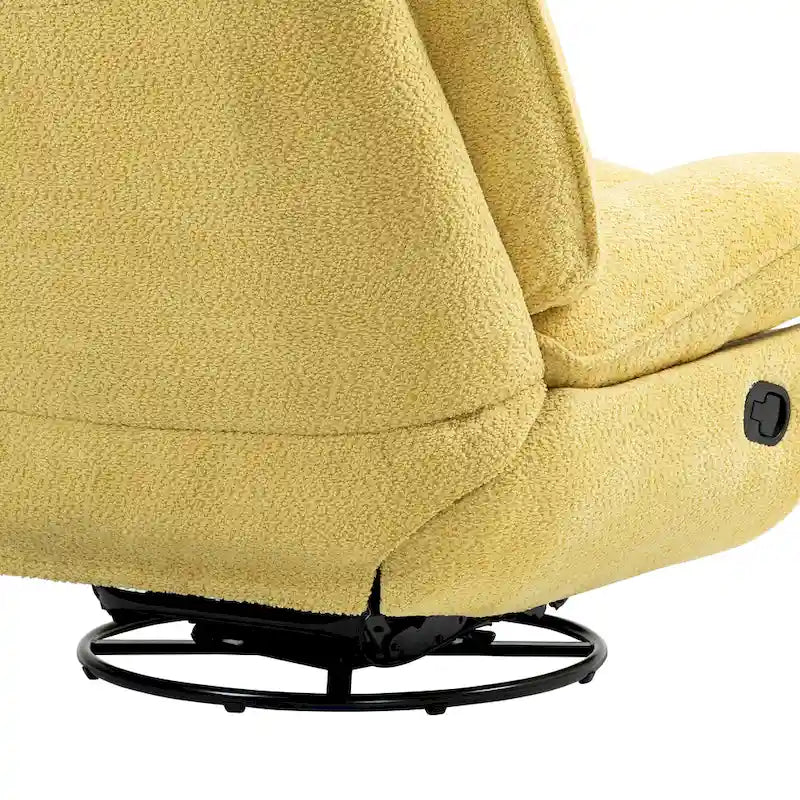 Moderner Chenille-Relaxsessel mit 360-Grad-Drehfunktion, Set aus 1