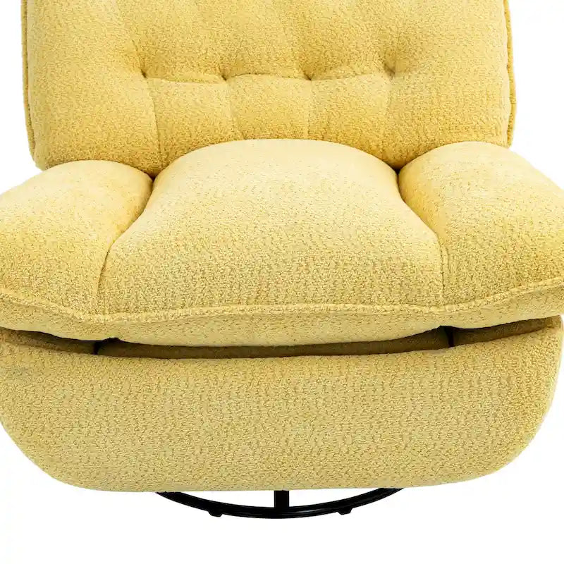 Moderner Chenille-Relaxsessel mit 360-Grad-Drehfunktion, Set aus 1