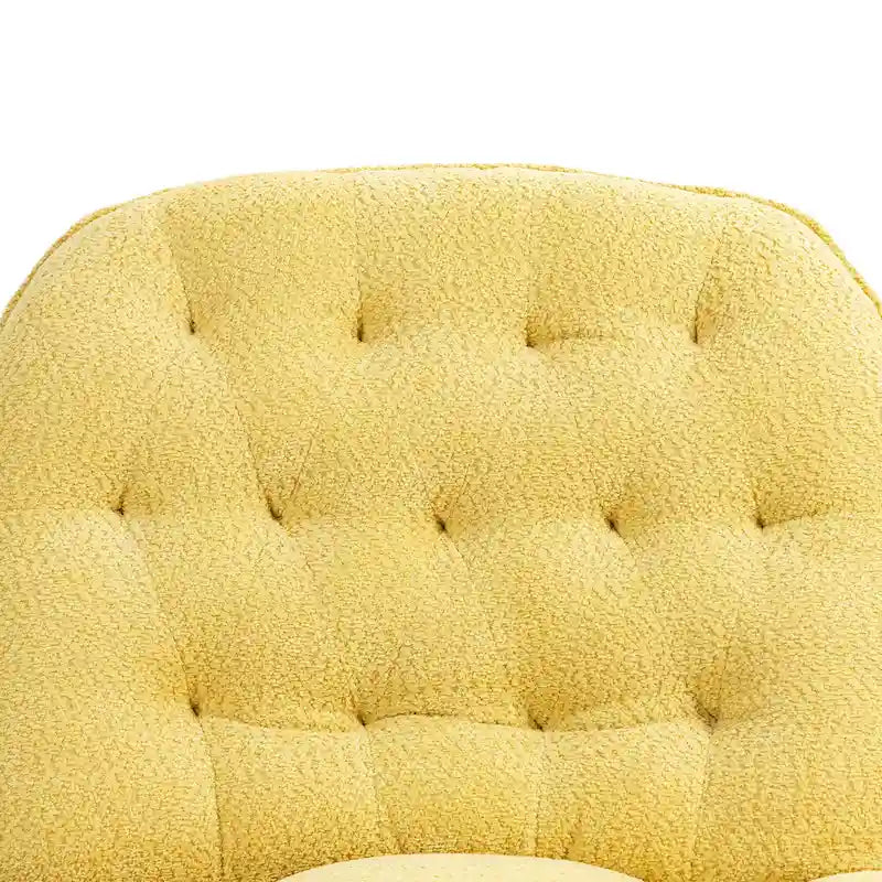 Moderner Chenille-Relaxsessel mit 360-Grad-Drehfunktion, Set aus 1